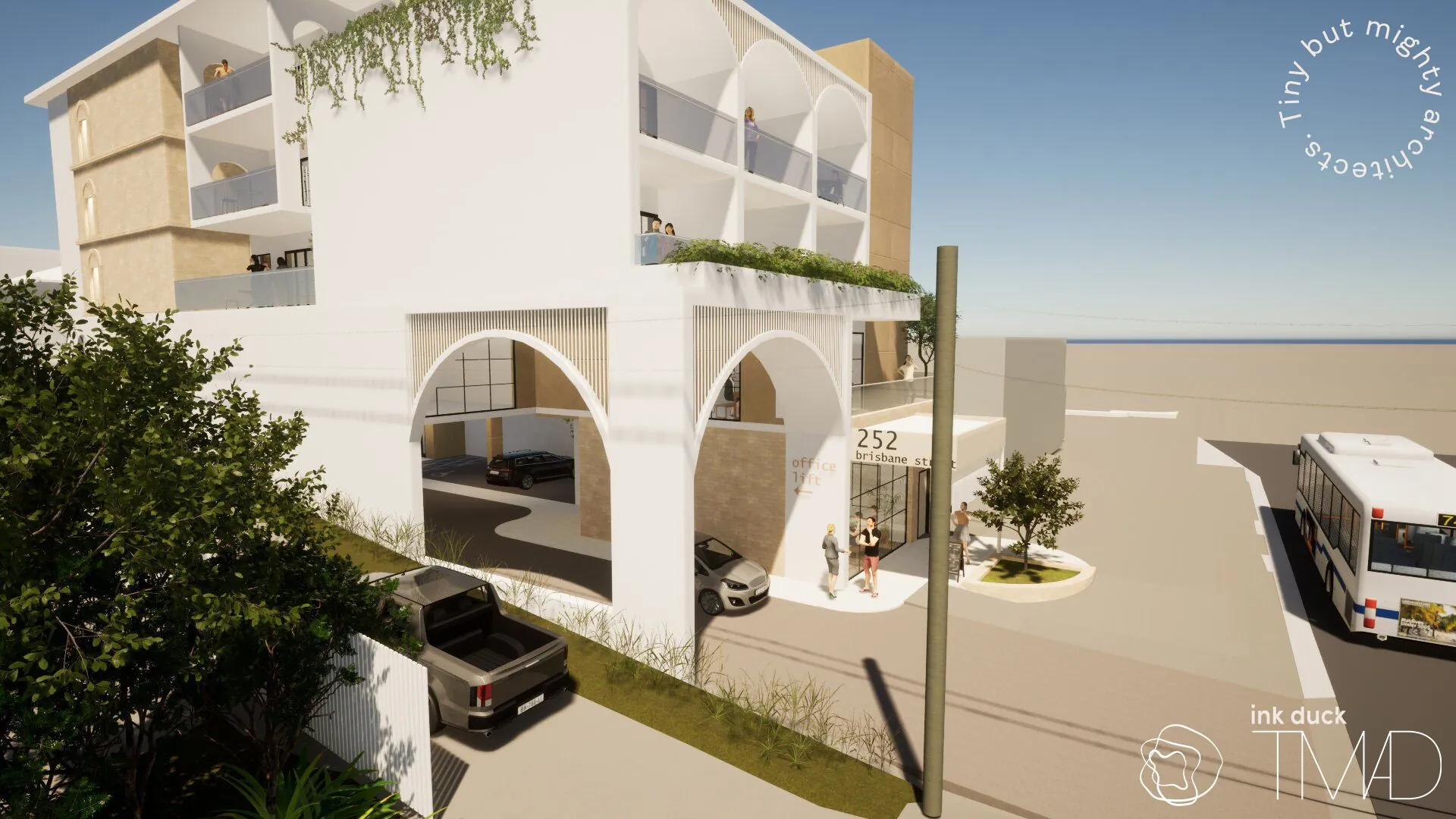 Mahabali — 252 Brisbane Street facade rendering